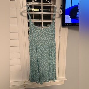 Aeropostale Teal Dress with White Floral Design